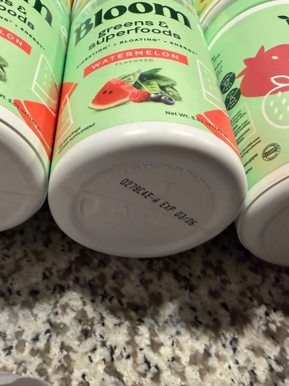 LOT OF 12 Bloom Nutrition Greens & Superfoods Powder  -Free shipping - PLZ  READ